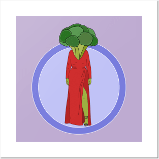 Broccoli Woman Posters and Art